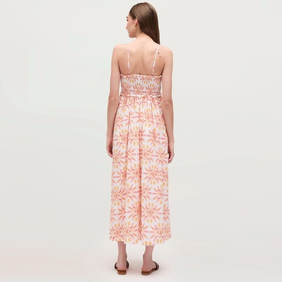 NWT Hill House Sydney Nap Dress - Orange Shell - Mosaic Cotton - Picture 5 of 7